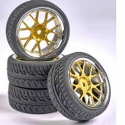 CARSON 1:10 Wheel Set Y-Design2 (4) Gold/c