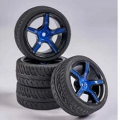 CARSON 1:10 Wheel Set 5 Sp. Design (4) Blu